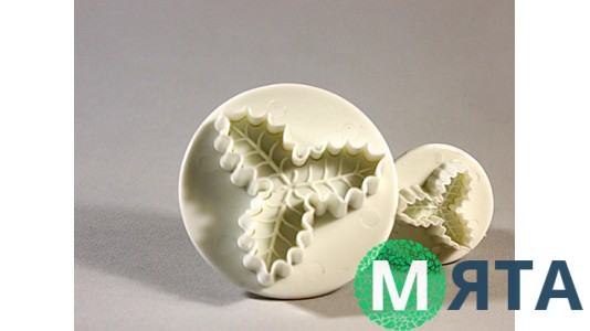 Плунжеры для мастики Остролист. 2 штуки