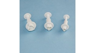 Плунжеры для мастики Мини-Сердечки. 3 штуки