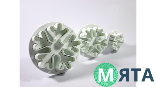 Плунжеры для мастики Снежинки 2. 3 штуки