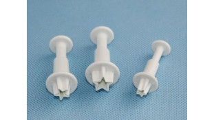 Плунжеры для мастики Мини-Звездочки. 3 штуки