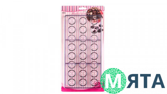 Поликарбонатная форма для конфет Полусфера, 24 шт