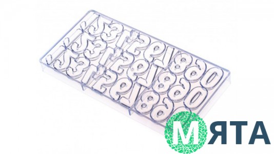 Поликарбонатная форма для конфет Цифры
