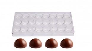 Поликарбонатная форма для конфет Полусферы