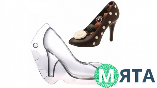 Поликарбонатная форма для шоколада Туфелька (L)