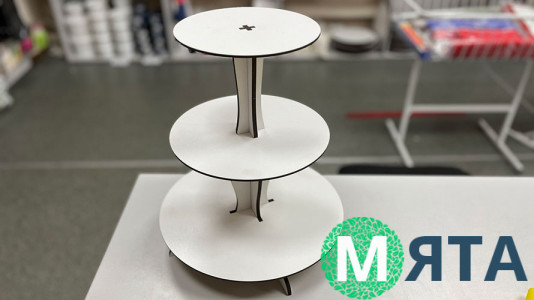 Стойка под десерты круглая №2 Высокая, двп