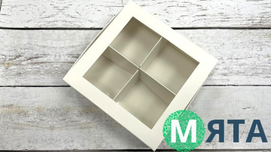 Коробка для сладостей 16х16х5,5 см