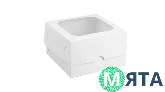 Коробка на 4 капкейка 17х17х10 см