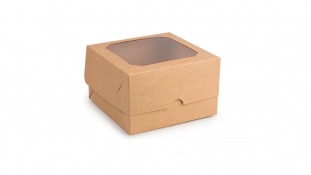 Коробка на 4 капкейка, Крафт