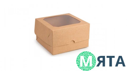 Коробка на 4 капкейка, Крафт