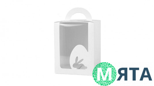 Коробка 14х14х18 см, Пасхальный кролик