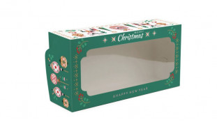 Коробка для рулета Новогодние олени
