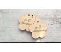 Бирка "С 8 Марта", дерево