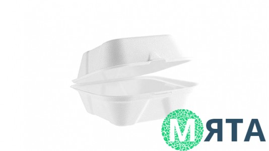 Эко Коробка-бокс для Бенто 15 см (дно 10см)