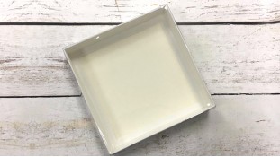 Коробка 15х15х3 см, с прозрачной крышкой