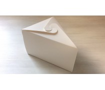 Коробка для кусочка торта, белая