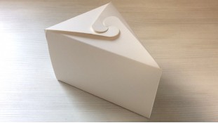 Коробка для кусочка торта, белая