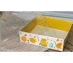 Коробка для пряников 12х12х3 см, Цыплята