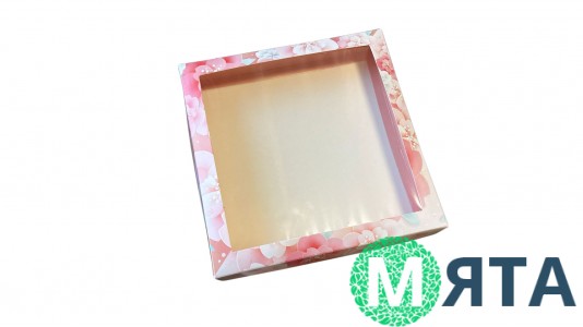 Коробка для пряников 20х20х3 см, Весенняя