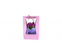 Коробка-корзина 23х13х10 см, Розовая