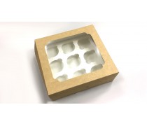 Коробка на 9 капкейков, Крафт