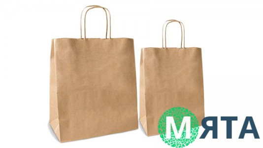 Крафтовые пакеты с ручками