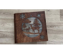 Деревянная коробка для Адвент Календаря, 25 ячеек