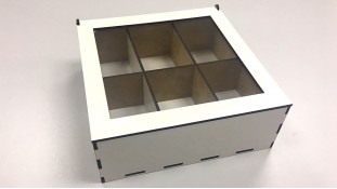 Деревянная коробка 18х18х6 см, Деревянная коробка 18х18х6 см,