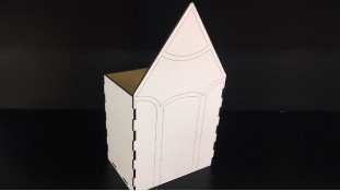 Деревянная коробка Карандаш