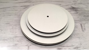 Подставки с отверстием 12мм, Усиленное белое двп 