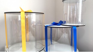 Коробка-тубус для торта, высота 30 см