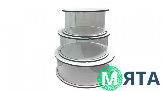 Коробка-тубус, высота 10 см