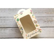 Пасхальная коробка 14х14х18 см, Принт