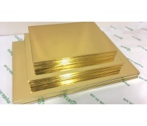 Подносы прямоугольные, золото/золото