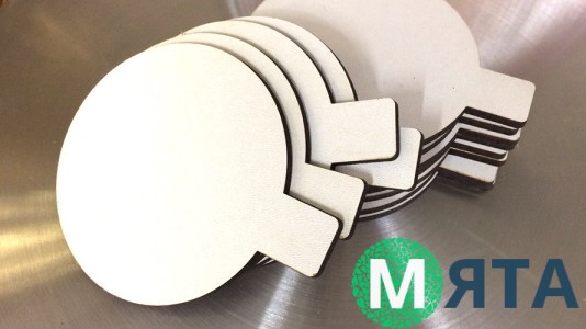 Подставка под пирожное с ручкой, двп