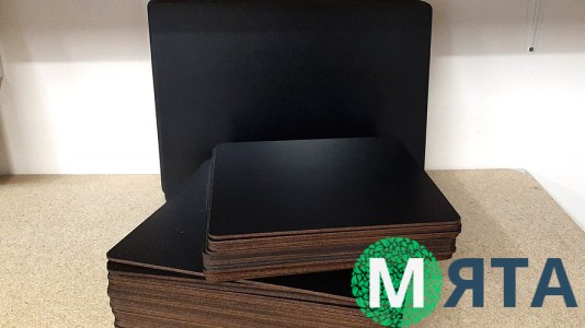 Подставки прямоугольные, черное двп