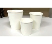 Стаканчики бумажные, Белые