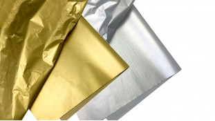 Бумага тишью металлизированная, 1 лист 