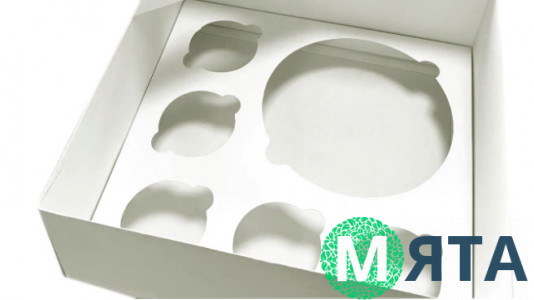 Вкладка в коробку, Бенто и 5 капкейков