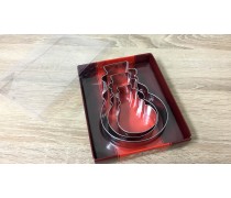 Металлические вырубки Снеговики, 3 штуки