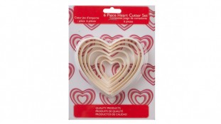 Вырубки Сердце, 6 штук