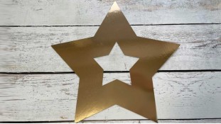 Трафарет для торта Звезда, Картон