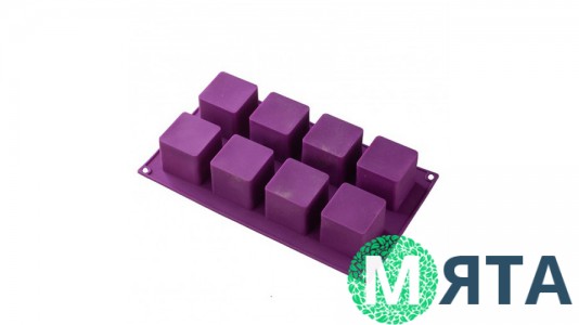 Силиконовая форма Куб, 8 шт