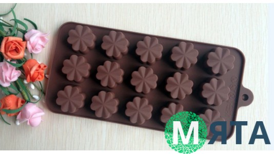 Силиконовая форма для льда и конфет Цветочки 