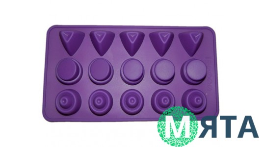 Силиконовая форма ассорти для Конфет малое. 15 конфет