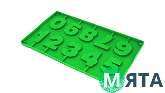 Силиконовая форма Цифры на палочке