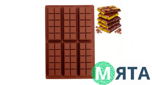 Силиконовая форма для Дубайского шоколада, 6 плиток №2