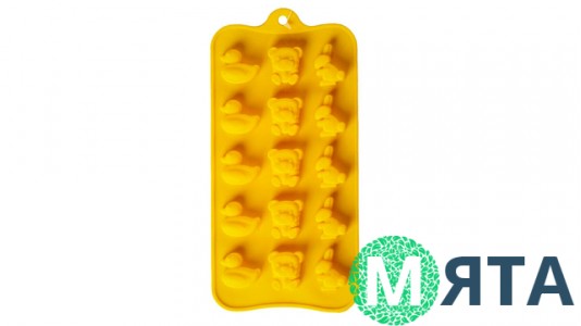 Силиконовая форма для конфет Утки, Мишки, Зайцы