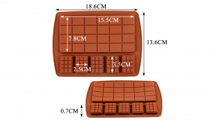 Силиконовая форма Шоколадки №2, 6 шт Силиконовая форма Шоколадки №2, 6 шт