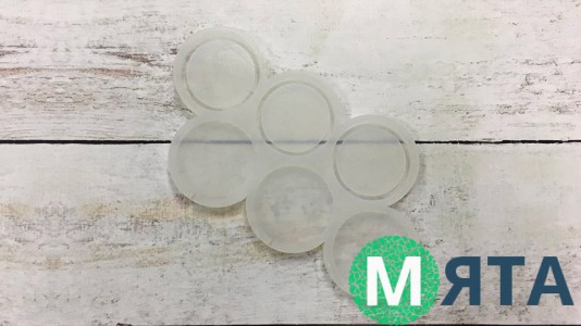 Силиконовый молд для леденцов Круг-Погремушка