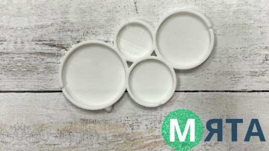 Силиконовый молд для леденцов Круги, 4 шт